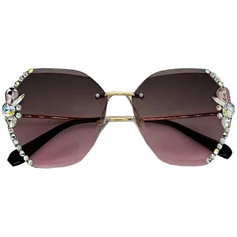 Óculos de Sol Feminino Strass